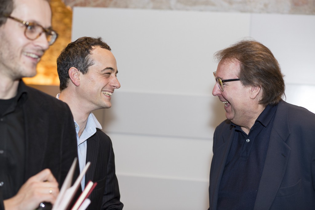 "Between Revolution and Bourgeoisie: Beaumarchais’ Figaro-Trilogy as a Subject for European Opera": Oliver Láng, Adrian Eröd and conference attendant – Picture